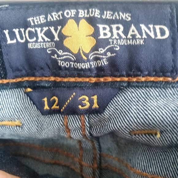 Lucky Brand Women's Dark Washed Boot Cut Mid Rise Jeans Size 12 - Picture 7 of 13